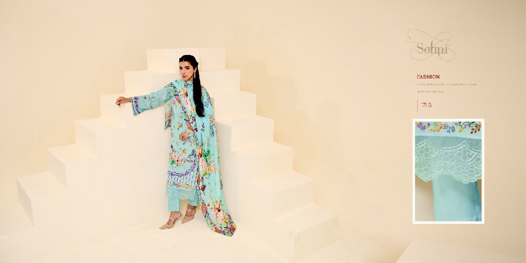 Kimora Sohni Summer Vol-10 Wholesale Pure Cotton Lawn With Work Salwar Suits