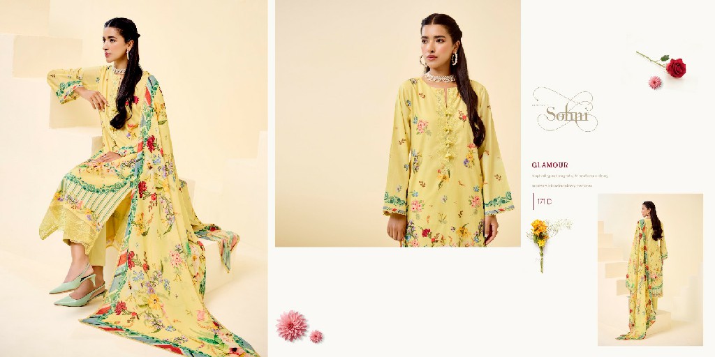 Kimora Sohni Summer Vol-10 Wholesale Pure Cotton Lawn With Work Salwar Suits
