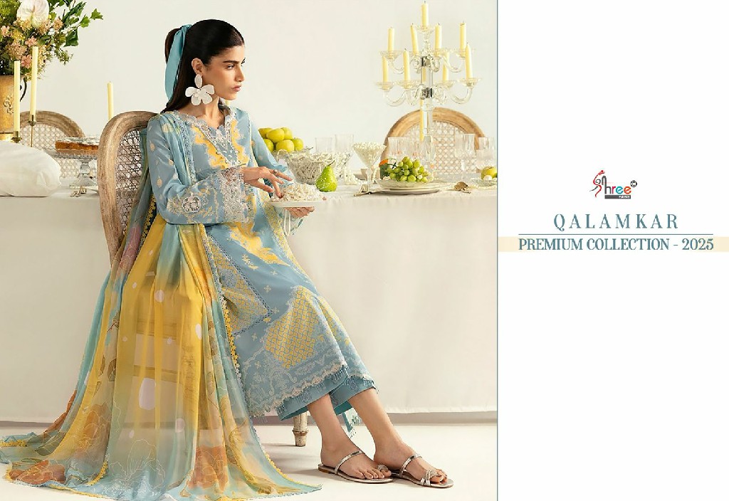 Shree Fabs Qalamkar Premium Collection 2025 Wholesale Indian Pakistani Salwar Suits