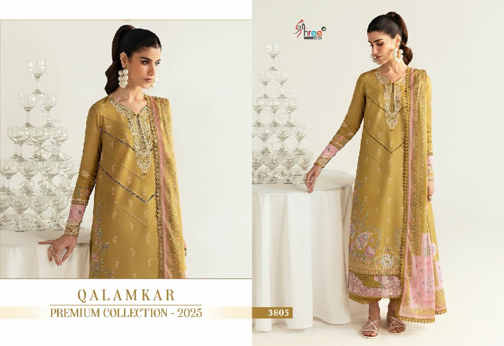 Shree Fabs Qalamkar Premium Collection 2025 Wholesale Indian Pakistani Salwar Suits