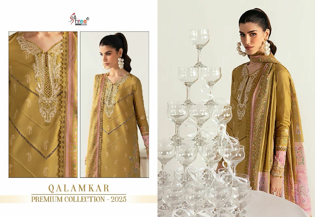 Shree Fabs Qalamkar Premium Collection 2025 Wholesale Indian Pakistani Salwar Suits