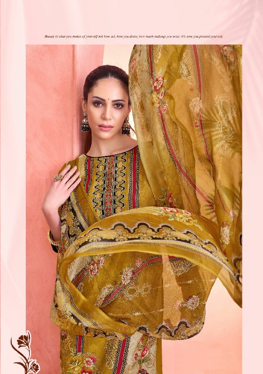 Alok Crazy Wholesale Viscose Muslin With Handwork Dress Material
