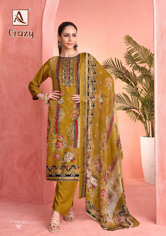Alok Crazy Wholesale Viscose Muslin With Handwork Dress Material
