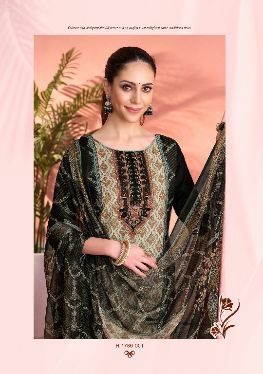 Alok Crazy Wholesale Viscose Muslin With Handwork Dress Material