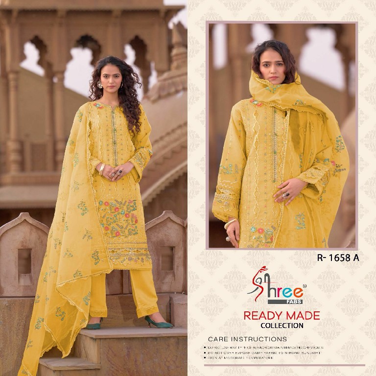 Shree Fabs R-1658 Wholesale Readymade Indian Pakistani Salwar Suits