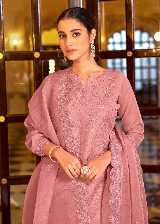 Bela Fashion Kerani Wholesale Orgenza Embroidery With Swarovski Work Straight Suits
