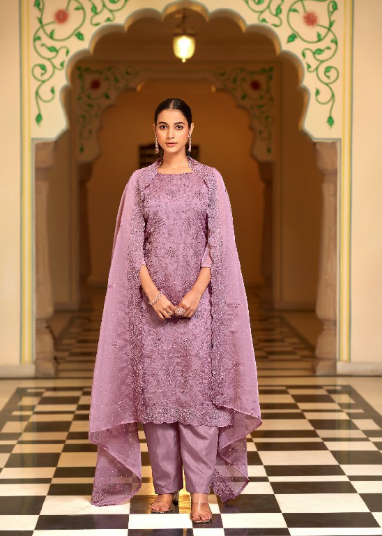 Bela Fashion Kerani Wholesale Orgenza Embroidery With Swarovski Work Straight Suits
