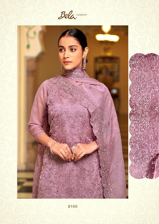 Bela Fashion Kerani Wholesale Orgenza Embroidery With Swarovski Work Straight Suits