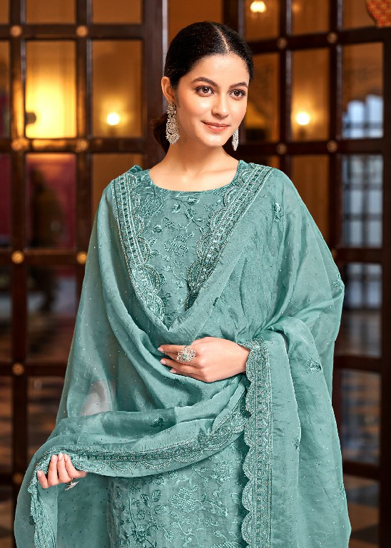 Bela Fashion Kerani Wholesale Orgenza Embroidery With Swarovski Work Straight Suits