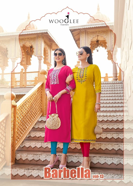 WOOGLEE PRESENTS BARBELLA VOL 13 FANCY READYMADE LONG KURTI CATALOG