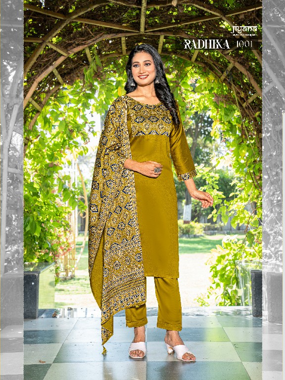 Jiyana Radhika Wholesale Liva Approved Readymade 3 Piece Suits