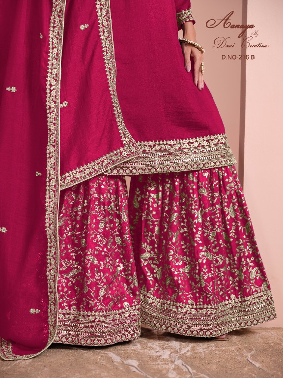 Twisha By Dani Creations Aanaya Vol-216 Wholesale Dola Jacquard Plazzo Designer Suits
