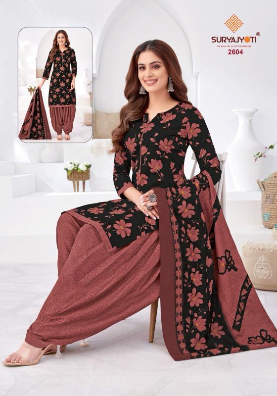 suryajyoti patiala kudi vol 26 cotton elegant style dress material