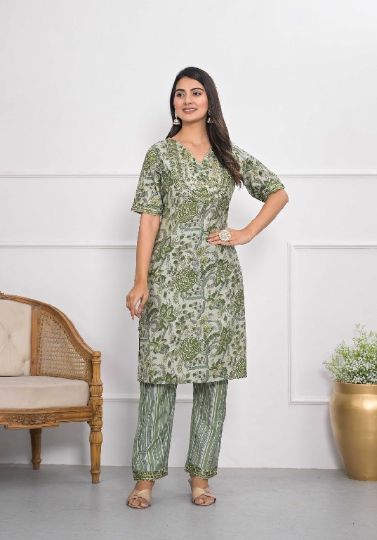 Tejasvee Mayra Wholesale Pure Chanderi Cotton Top With Bottom