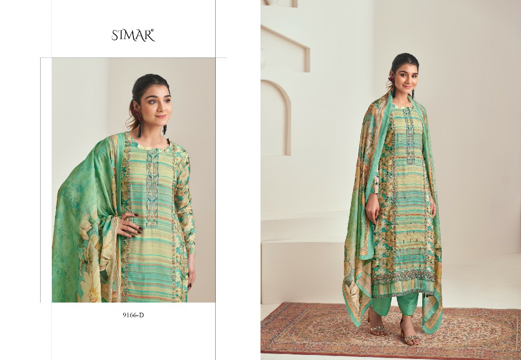 Glossy Simar Sofiya Wholesale Modal Muslin With Embroidery Work Salwar Suits