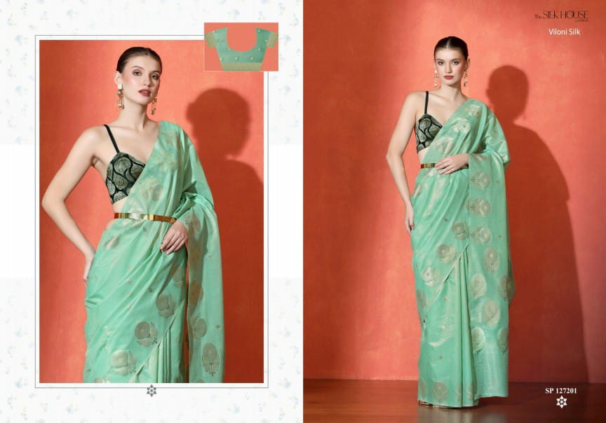 Sarha By Aura Viloni Silk Wholesale Tissue Fabrics Ethnic Sarees