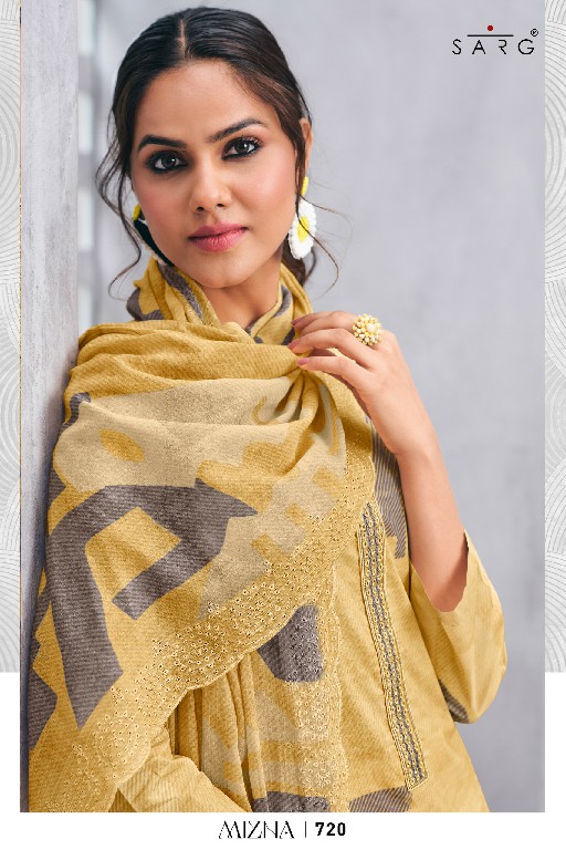 Sarg Mizna Wholesale Pure Cotton Lawn With Handwork Salwar Suits