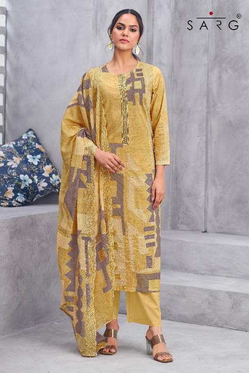 Sarg Mizna Wholesale Pure Cotton Lawn With Handwork Salwar Suits