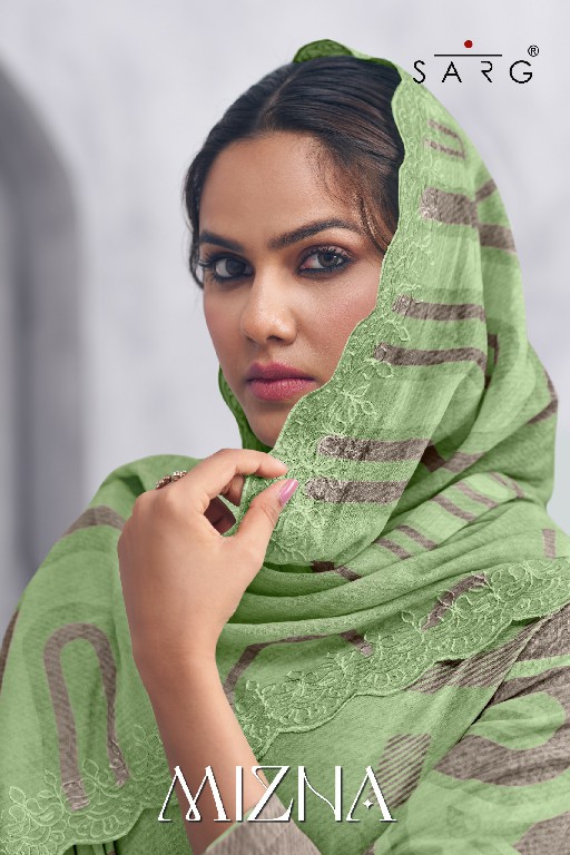 Sarg Mizna Wholesale Pure Cotton Lawn With Handwork Salwar Suits
