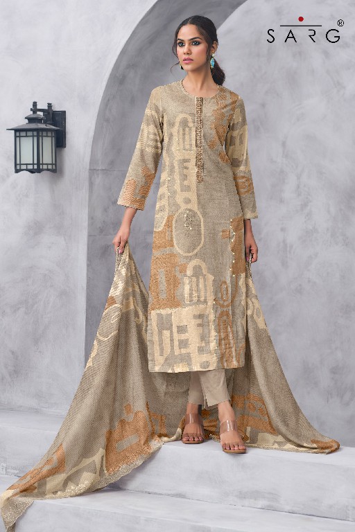 Sarg Mizna Wholesale Pure Cotton Lawn With Handwork Salwar Suits