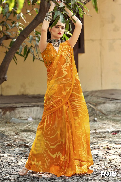 Vallabhi Tatvam Vol-2 Wholesale Georgette Line Foil Print Sarees
