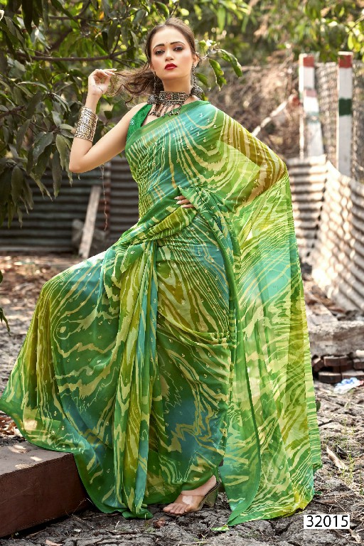 Vallabhi Tatvam Vol-2 Wholesale Georgette Line Foil Print Sarees