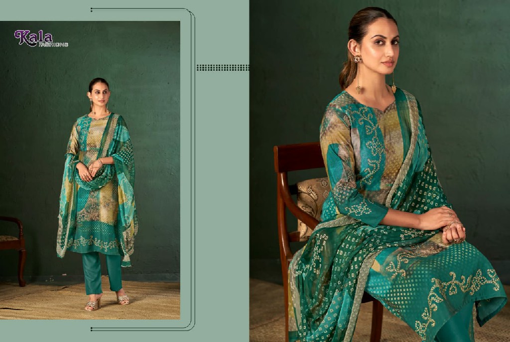 Kala Fashion Ruchika Wholesale Pure Modal With Fancy Handwork Dress Material