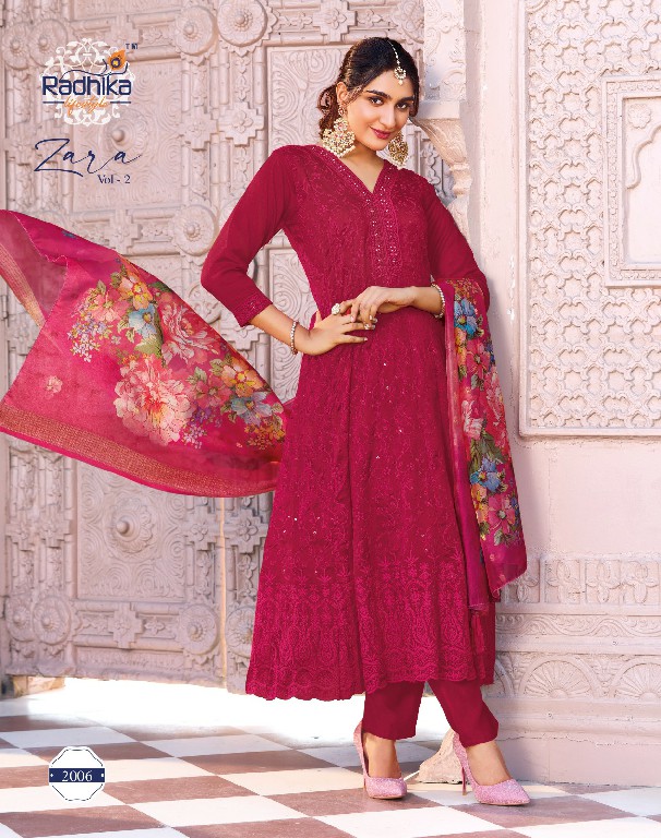 Radhika Lifestyle Zara Vol-2 Wholesale Readymade 3 Piece Salwar Suits