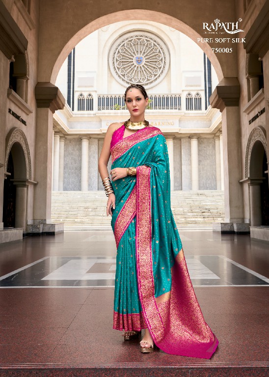 Rajpath Apollo Wholesale Pure Soft Silk Fabrics Ethnic Sarees