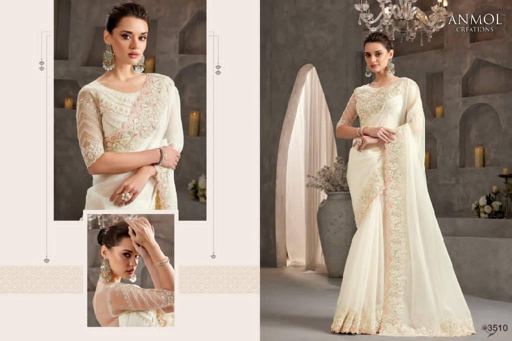 Anmol Shades Vol-9 IX 3501 To 3515 Series Wholesale Party Wear Sarees