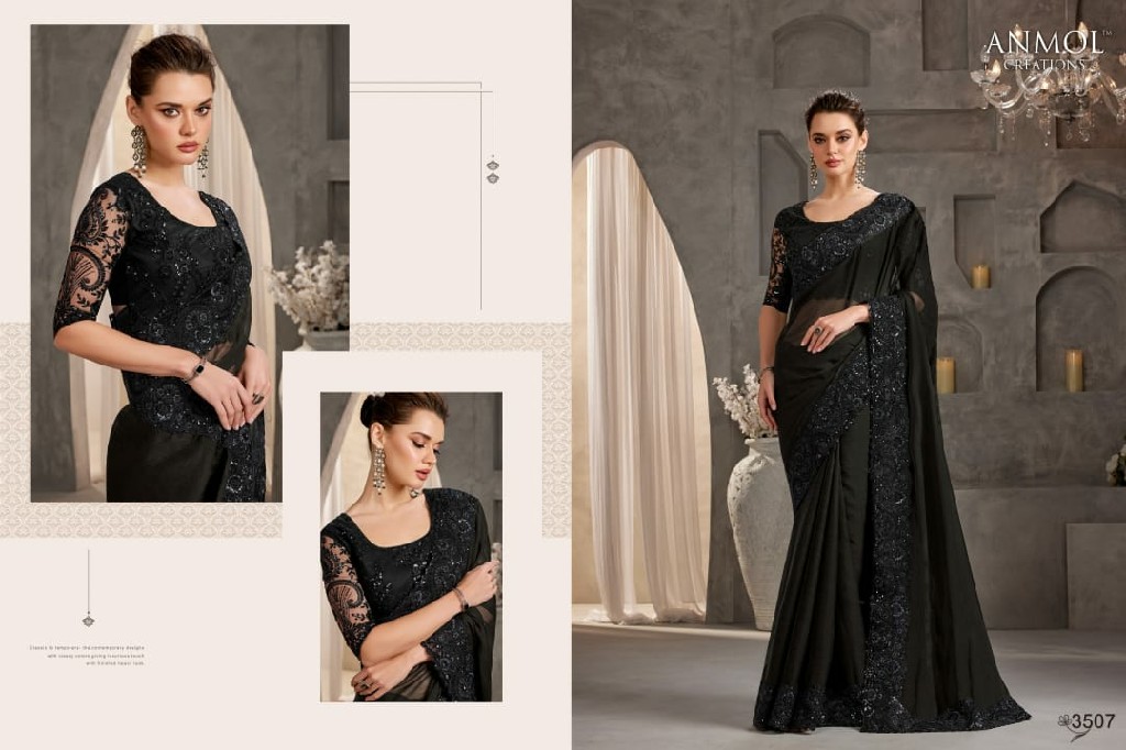 Anmol Shades Vol-9 IX 3501 To 3515 Series Wholesale Party Wear Sarees