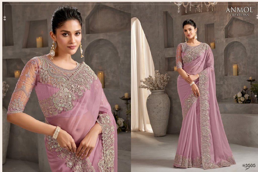 Anmol Shades Vol-9 IX 3501 To 3515 Series Wholesale Party Wear Sarees