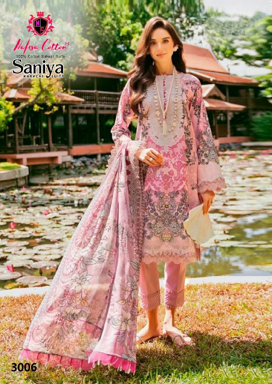 Nafisa Saniya Karachi Suits Vol-3 Wholesale Printed Dress Material