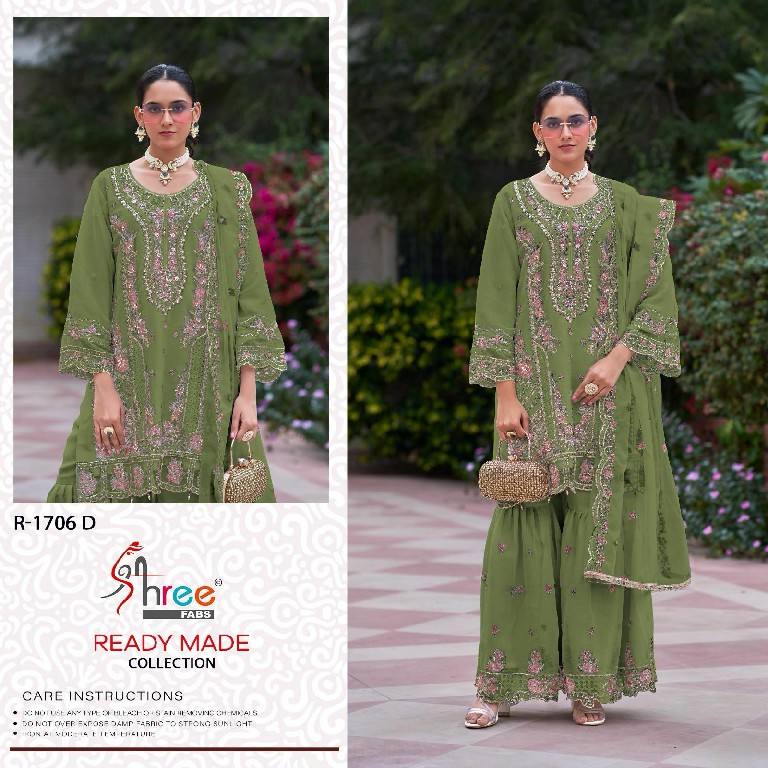 Shree Fabs R-1706 Wholesale Readymade Indian Pakistani Salwar Suits