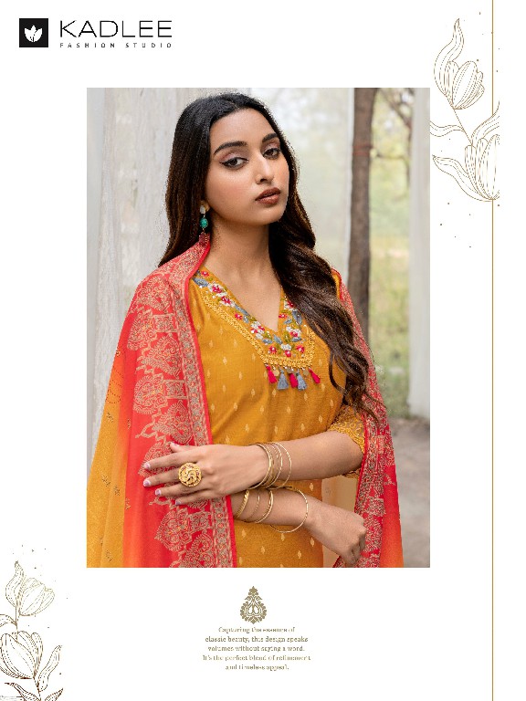 Kadlee Divaine Wholesale Vetican Foil Print Kurti With Pant And Dupatta