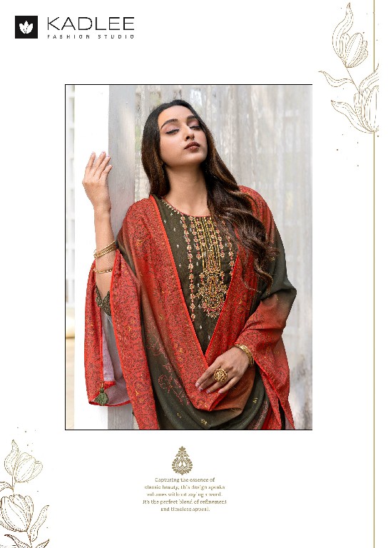 Kadlee Divaine Wholesale Vetican Foil Print Kurti With Pant And Dupatta