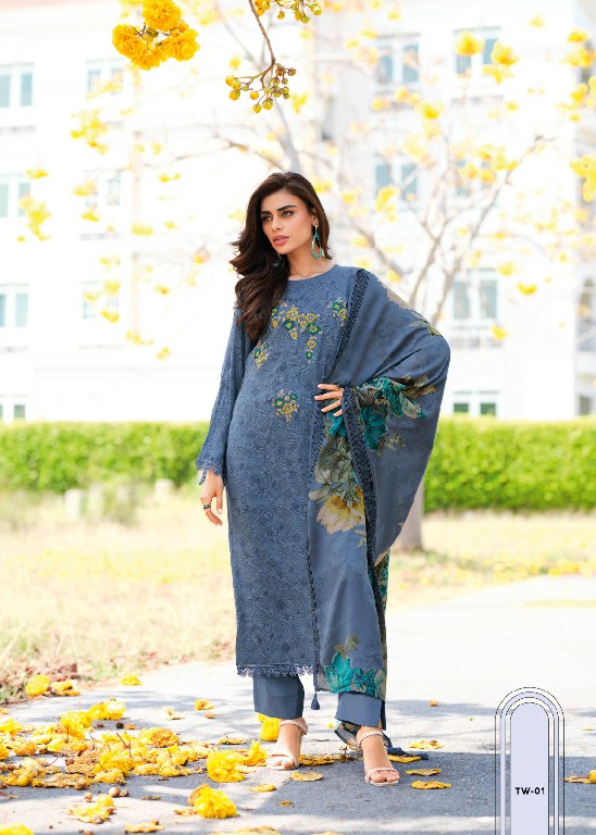 Varsha Twilight Wholesale Cotton Printed With Embroidery Salwar Suits