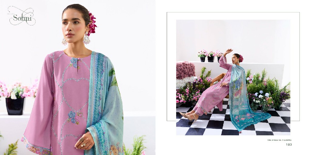 Kimora Sohni Heart Vol-11 Wholesale Pure Muslin With Embroidery Salwar Suits