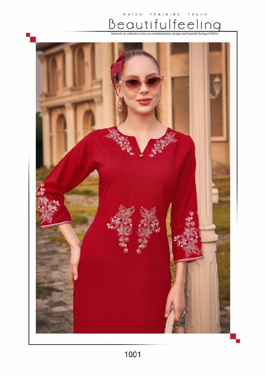 Rangmaya Farah Wholesale Kurti With Sliw Work Long Kurtis Catalog