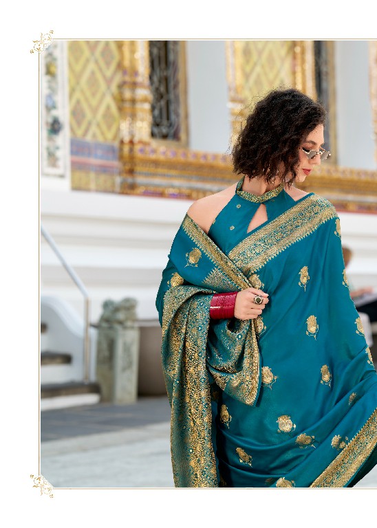 Rajpath White Rose Wholesale Sattin Silk Fabrics Indian Sarees