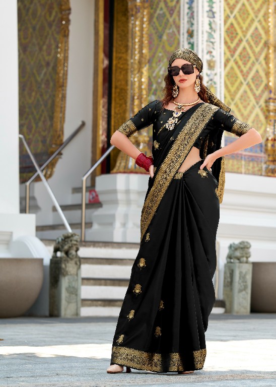Rajpath White Rose Wholesale Sattin Silk Fabrics Indian Sarees