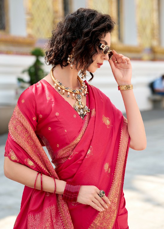 Rajpath White Rose Wholesale Sattin Silk Fabrics Indian Sarees