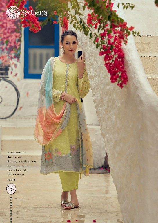 Sadhana Garden Of Eden Wholesale Pure Lawn Cotton With Fancy Work Salwar Suits