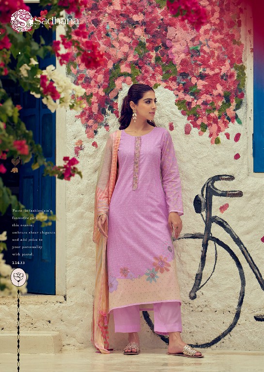 Sadhana Garden Of Eden Wholesale Pure Lawn Cotton With Fancy Work Salwar Suits