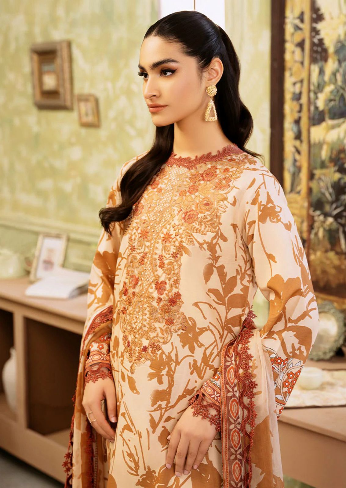 Al Karam Florence Vol-6 Wholesale Pure Lawn Cotton Dress Material