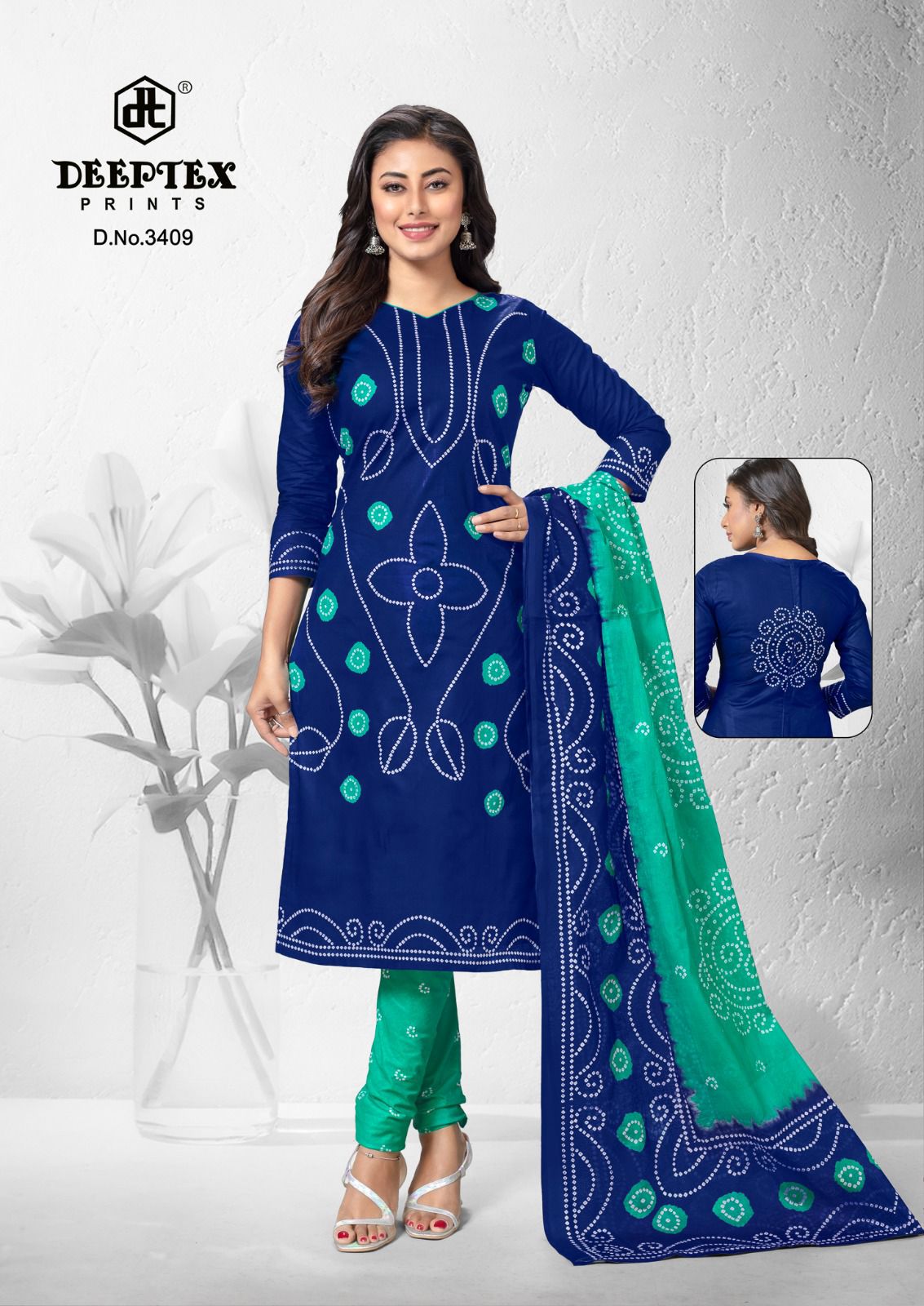 Deeptex Classic Chunaris Vol-34 Wholesale Pure Cotton Printed Dress Material