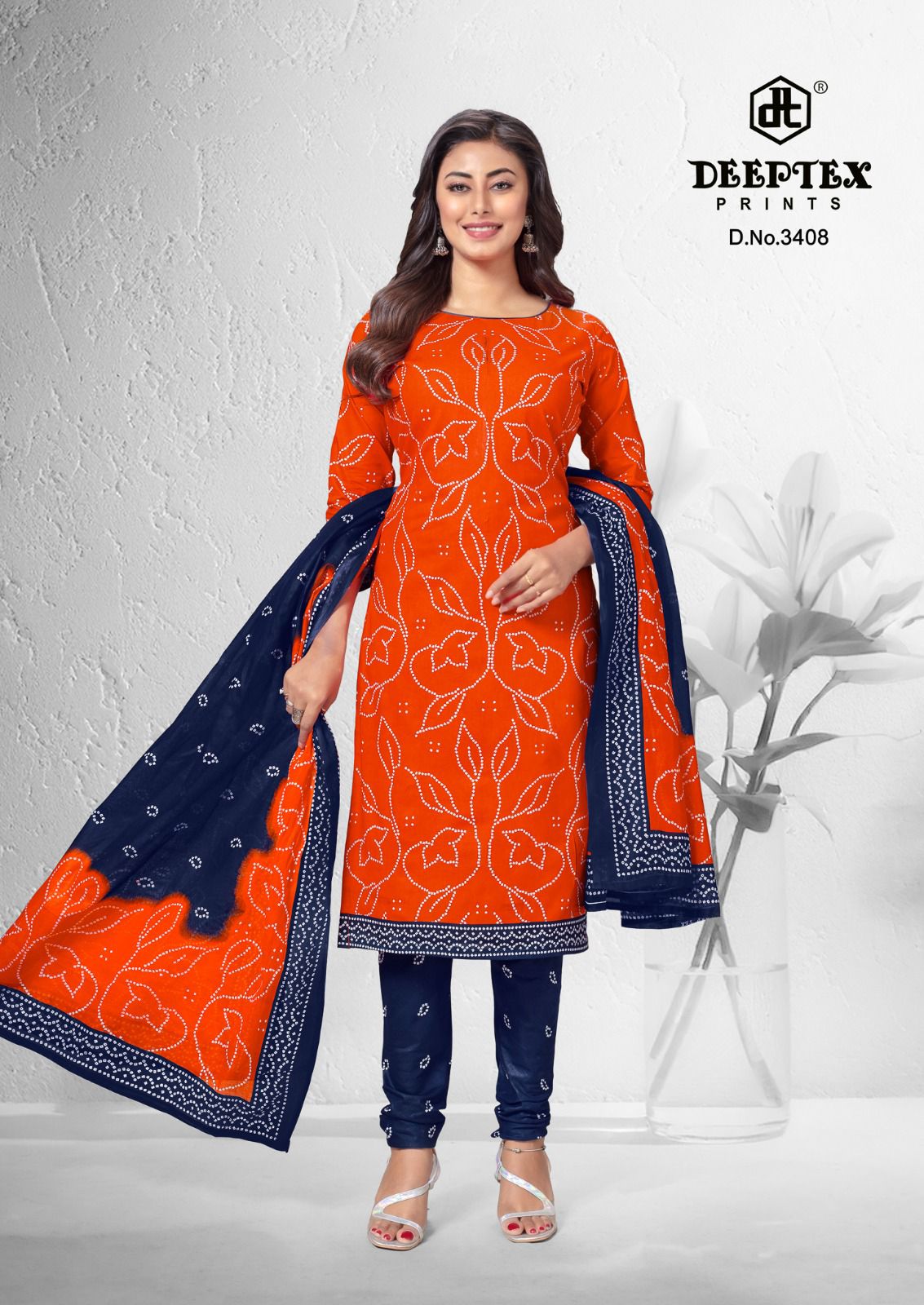 Deeptex Classic Chunaris Vol-34 Wholesale Pure Cotton Printed Dress Material
