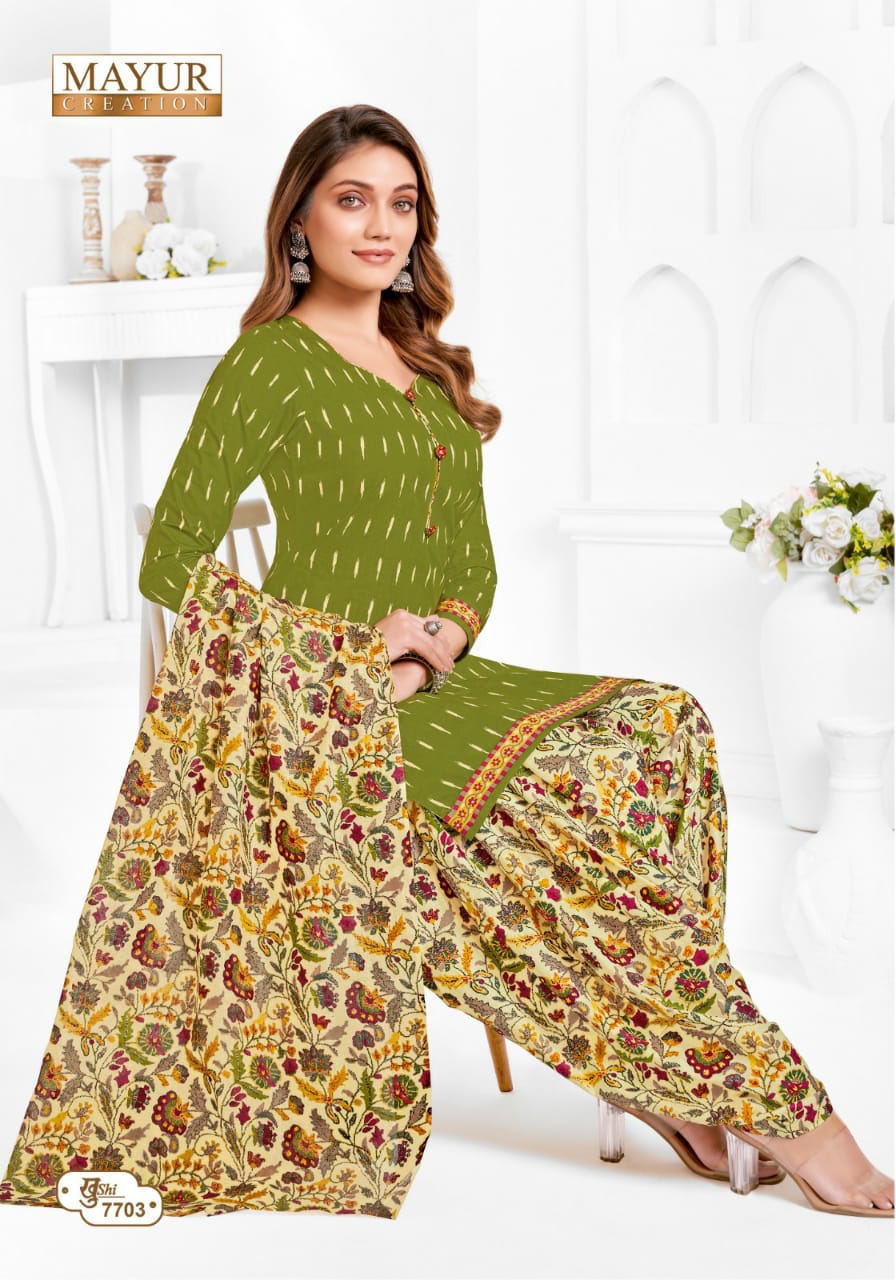 MAYUR CREATION KHUSHI VOL 77 COTTON COMFORTABLE SALWAR KAMEEZ MATERIAL EXPORTS