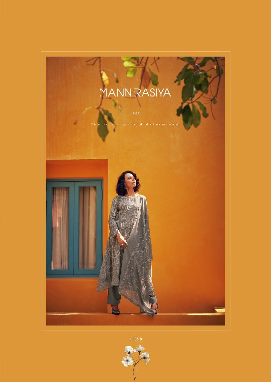 aman by mann rasiya modal muslin silk pretty look dress material