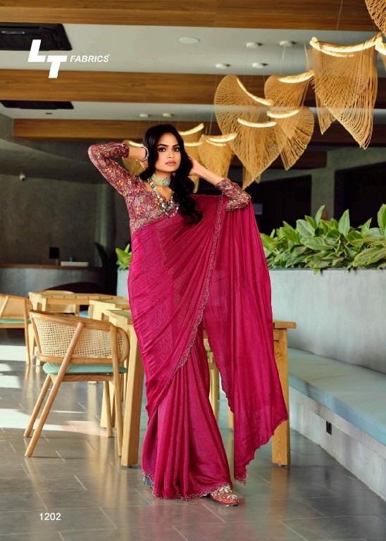 LT Fabrics Neel Vol-12 Wholesale Mono Satin With Swaroski Work Party Wear Sarees